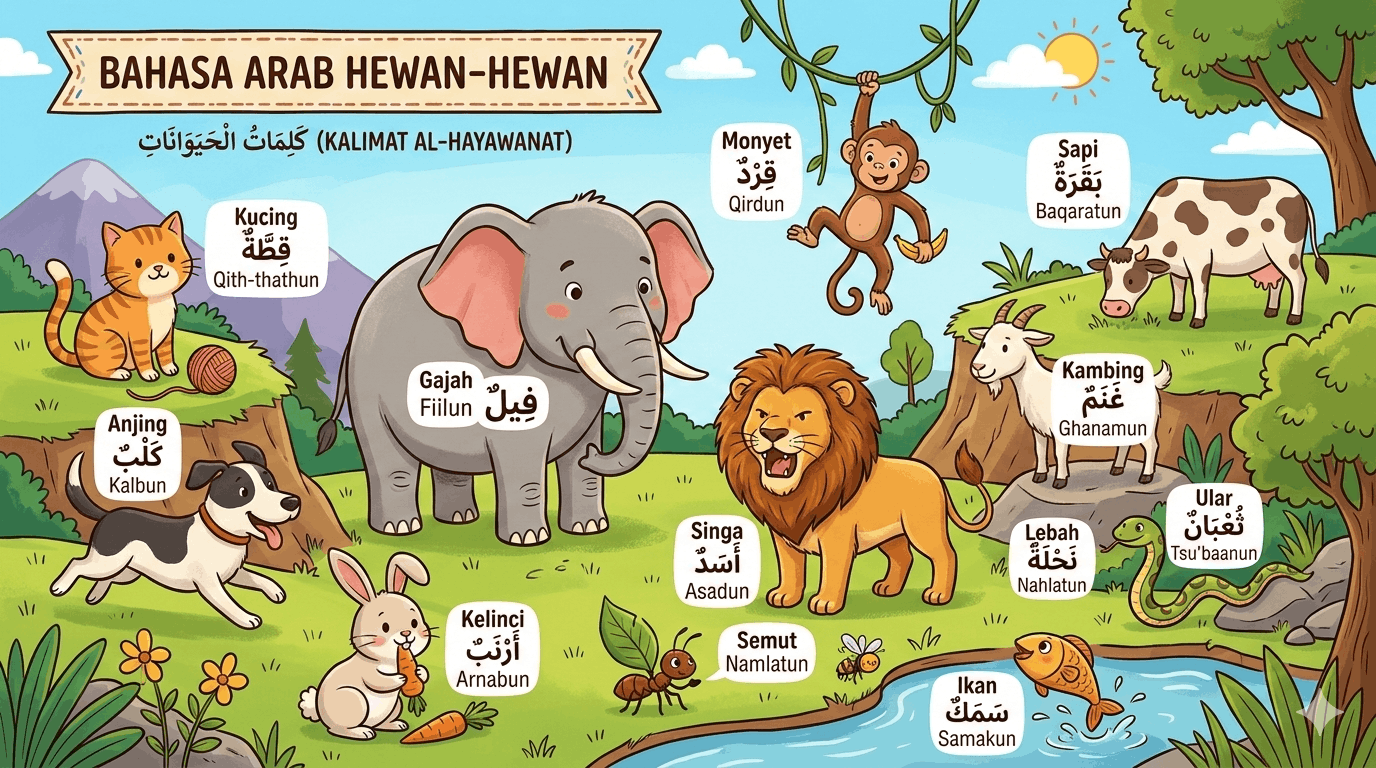 Bahasa Arab Hewan Hewan