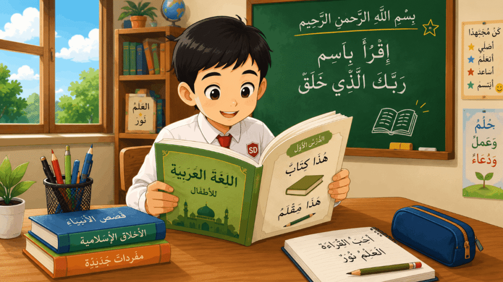 anak belajar bahasa arab kelas 2 sd mi